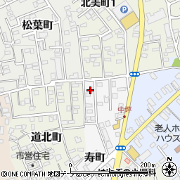 青森県黒石市寿町83周辺の地図