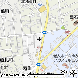 青森県黒石市寿町55周辺の地図