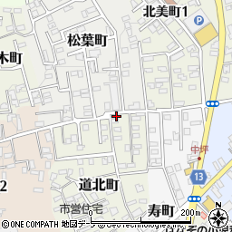 青森県黒石市道北町144周辺の地図
