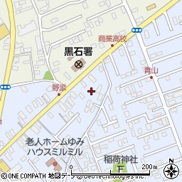 青森県黒石市野添町34周辺の地図