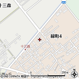 青森県黒石市緑町4丁目85周辺の地図