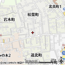 青森県黒石市松葉町40周辺の地図