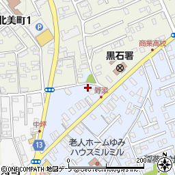 青森県黒石市野添町17周辺の地図