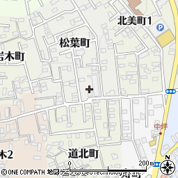 青森県黒石市松葉町56周辺の地図