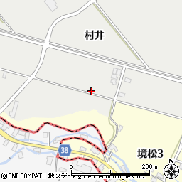 青森県黒石市境松村井45周辺の地図