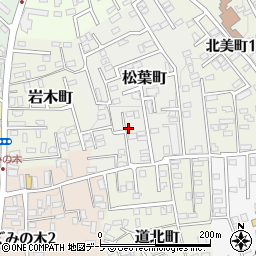 青森県黒石市松葉町33周辺の地図