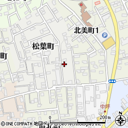 青森県黒石市松葉町74周辺の地図