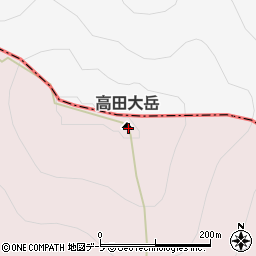 高田大岳周辺の地図