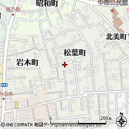 青森県黒石市松葉町142-13周辺の地図