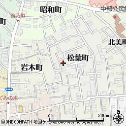 青森県黒石市松葉町120周辺の地図