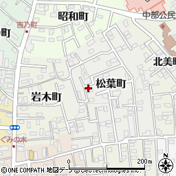 青森県黒石市松葉町121周辺の地図