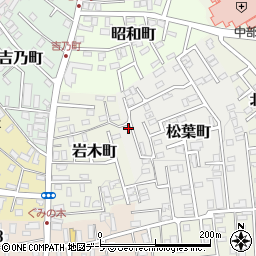 青森県黒石市松葉町107周辺の地図