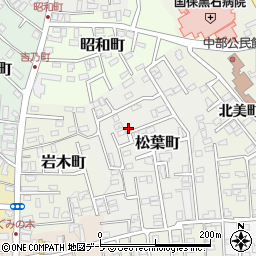 青森県黒石市松葉町128周辺の地図