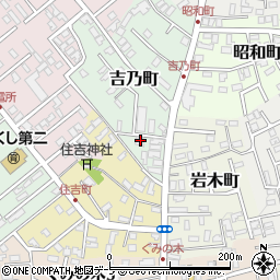 青森県黒石市吉乃町7周辺の地図