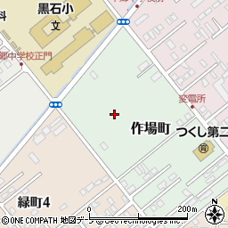 青森県黒石市作場町周辺の地図