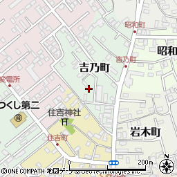 青森県黒石市吉乃町54周辺の地図