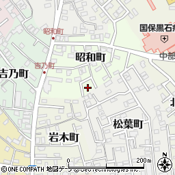 青森県黒石市昭和町周辺の地図
