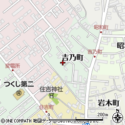 青森県黒石市吉乃町44周辺の地図