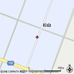 青森県藤崎町（南津軽郡）藤崎（杉山）周辺の地図