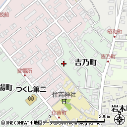 青森県黒石市吉乃町72周辺の地図