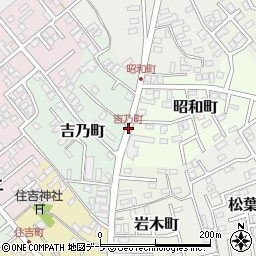 吉乃町周辺の地図