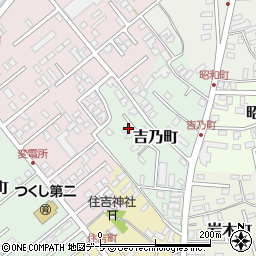 青森県黒石市吉乃町38周辺の地図