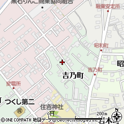 青森県黒石市吉乃町25周辺の地図