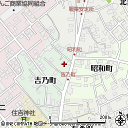 青森県黒石市吉乃町106-3周辺の地図