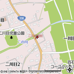 二川目郵便局周辺の地図