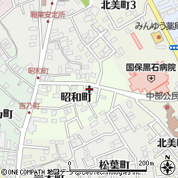 青森県黒石市昭和町34周辺の地図