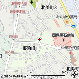 青森県黒石市昭和町75周辺の地図