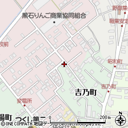 青森県黒石市吉乃町28周辺の地図