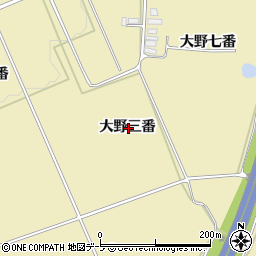 青森県黒石市上十川大野三番周辺の地図