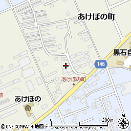 黒石警察署あけぼの公舎周辺の地図