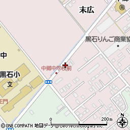 青森県黒石市末広155周辺の地図