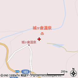 城ヶ倉温泉　ホテル城ヶ倉周辺の地図