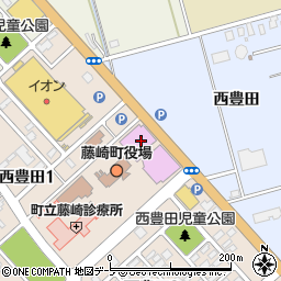 藤崎町役場　企画財政課財政係周辺の地図