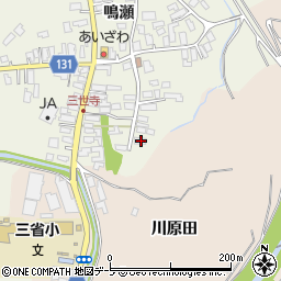 青森県弘前市三世寺鳴瀬198周辺の地図