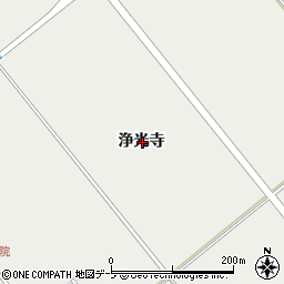 青森県黒石市黒石浄光寺周辺の地図