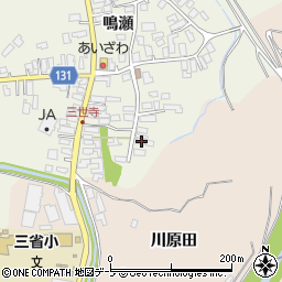 青森県弘前市三世寺鳴瀬197周辺の地図