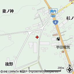 青森県十和田市洞内後野3周辺の地図