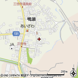 青森県弘前市三世寺鳴瀬193周辺の地図