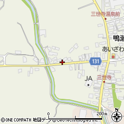 青森県弘前市三世寺鳴瀬2周辺の地図