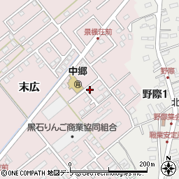 青森県黒石市末広67周辺の地図