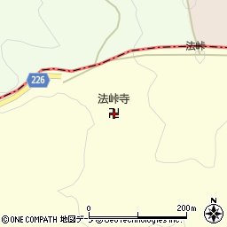 法峠寺周辺の地図