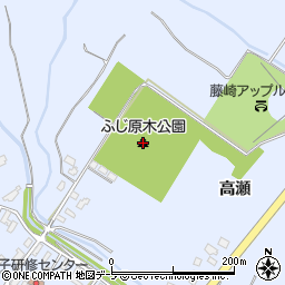 ふじ原木公園周辺の地図