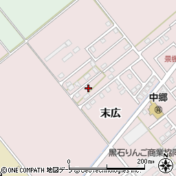 青森県黒石市末広89周辺の地図