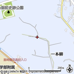 青森県藤崎町（南津軽郡）藤崎（一本柳）周辺の地図