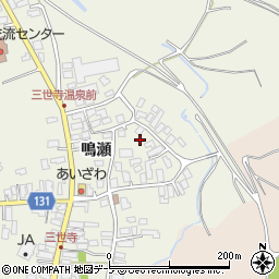 青森県弘前市三世寺鳴瀬163周辺の地図