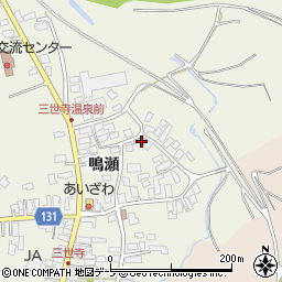 青森県弘前市三世寺鳴瀬161周辺の地図